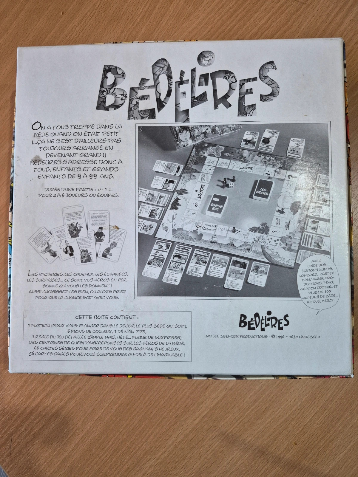 Jeu de société vintage Bedelires 1996 2