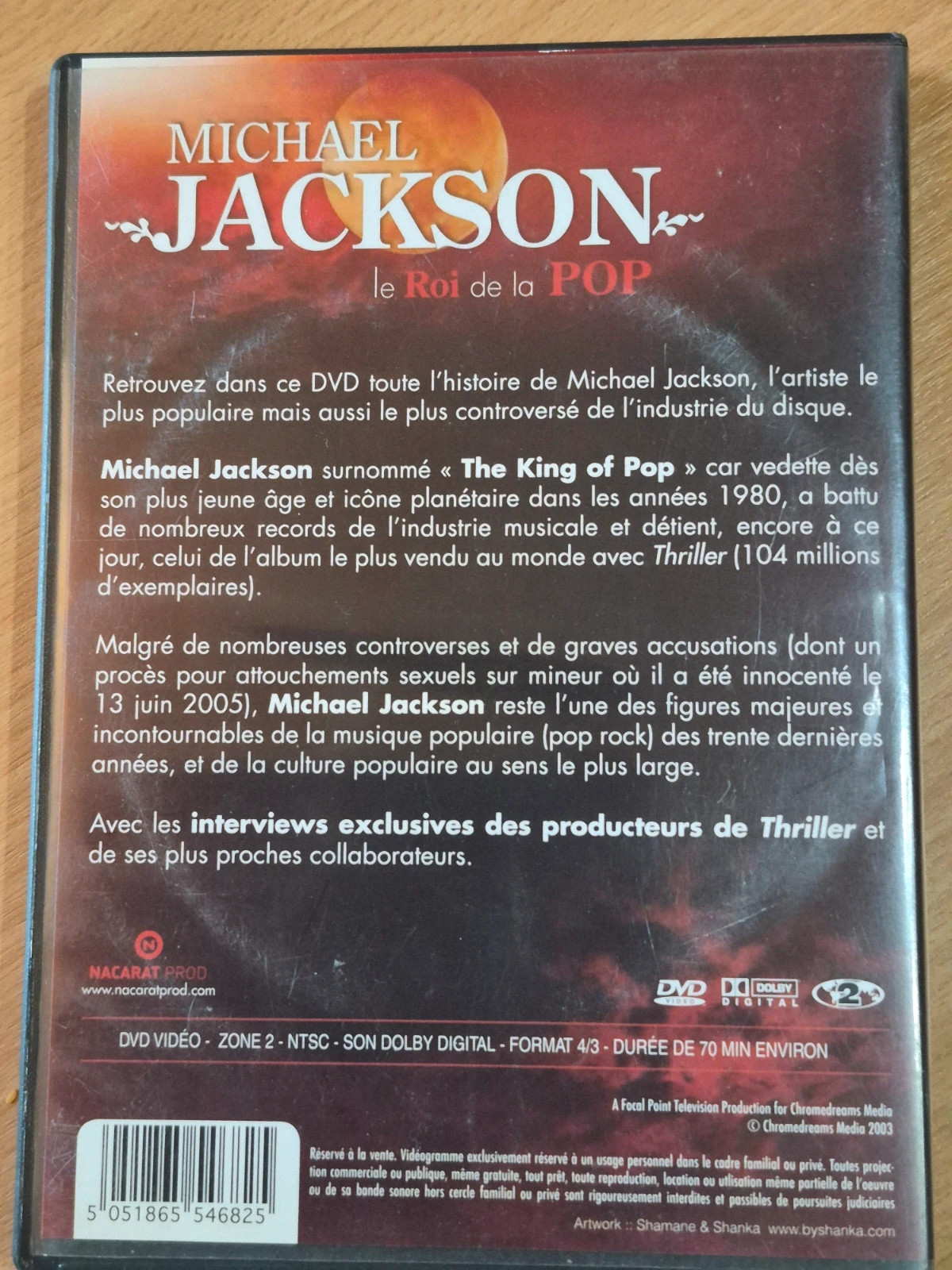 Dvd Michael Jackson le roi de la pop FR 2