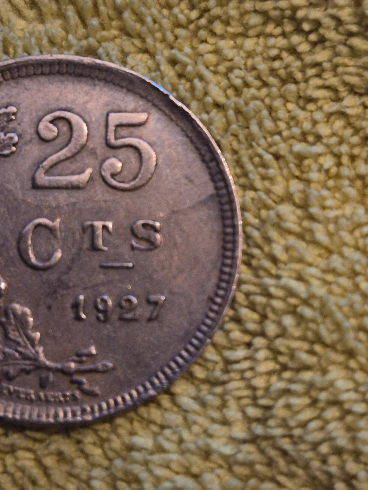 Pièce de 25 centimes Luxembourg (1927) 4