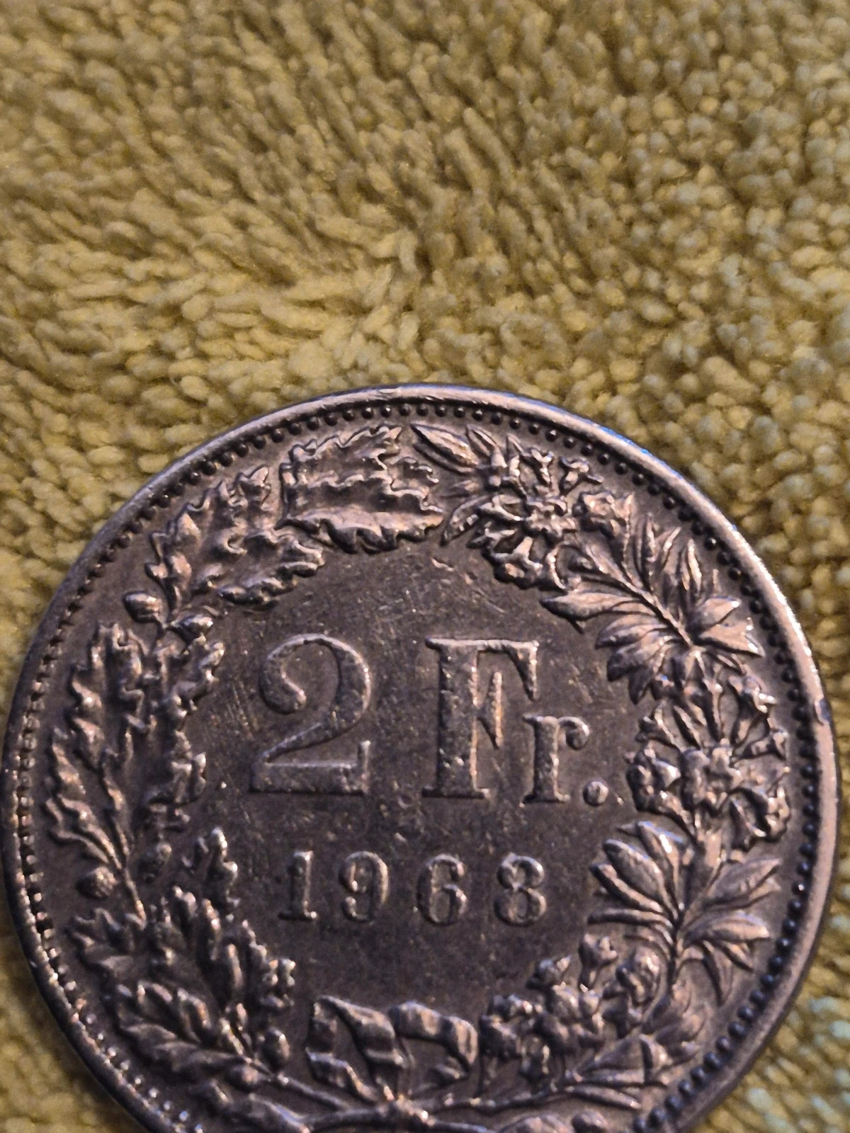 Pièce de 2 francs suisse (1968) 3