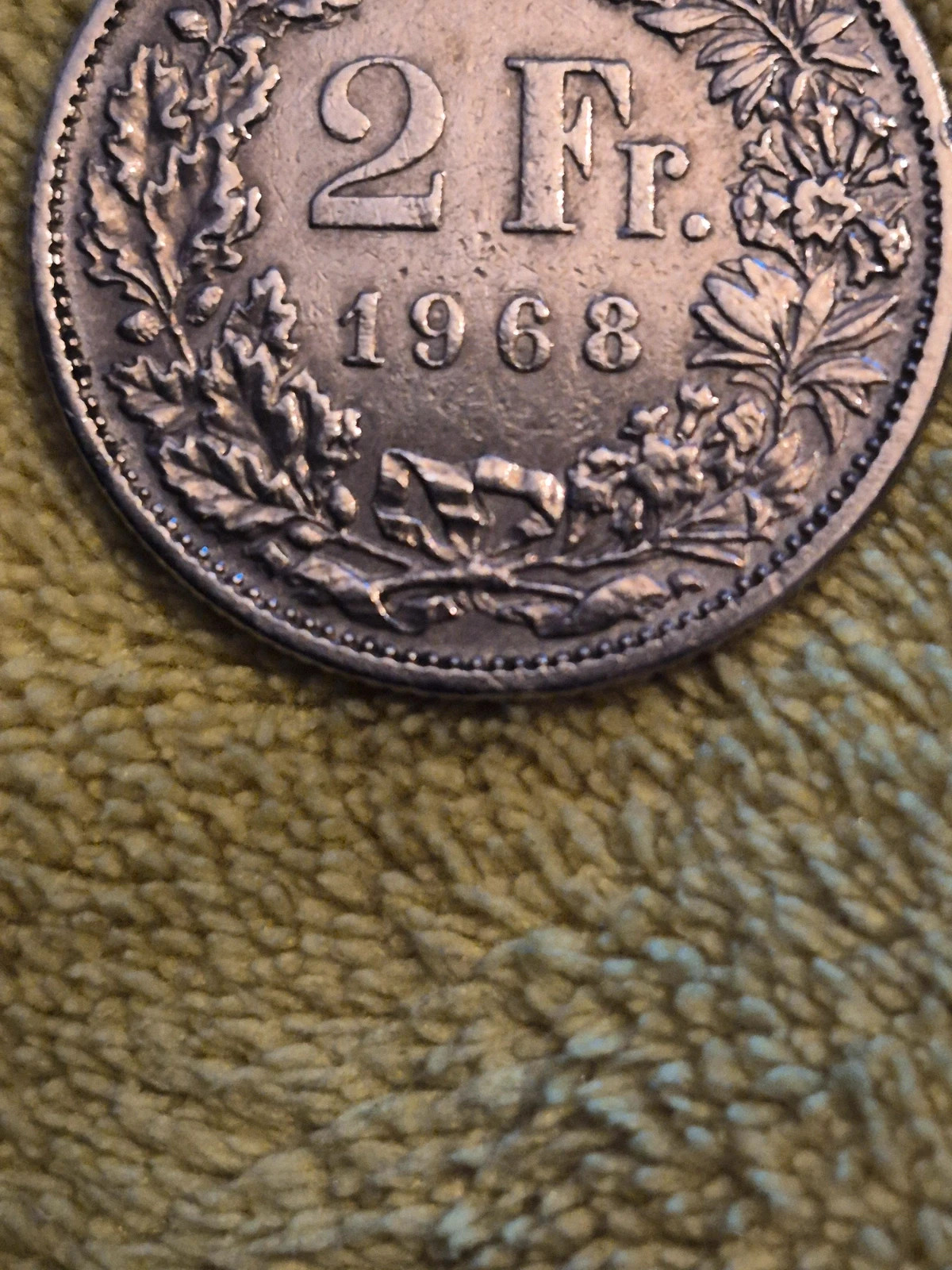 Pièce de 2 francs suisse (1968) 5