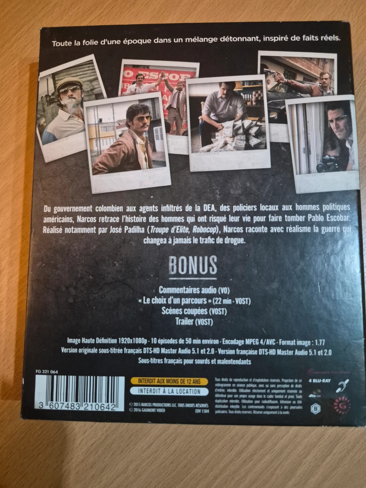 Coffret Blu-ray Narcos saison 1 2