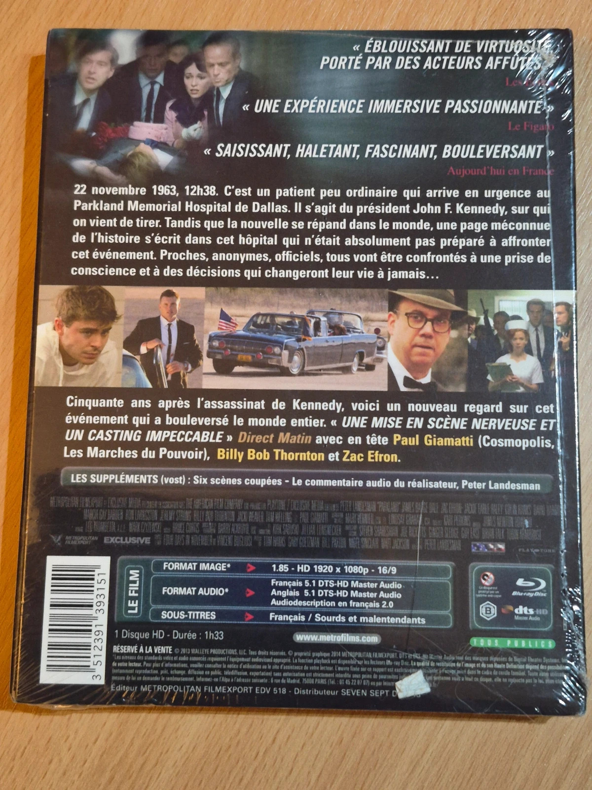 Blu-ray Parkland sous blister 2
