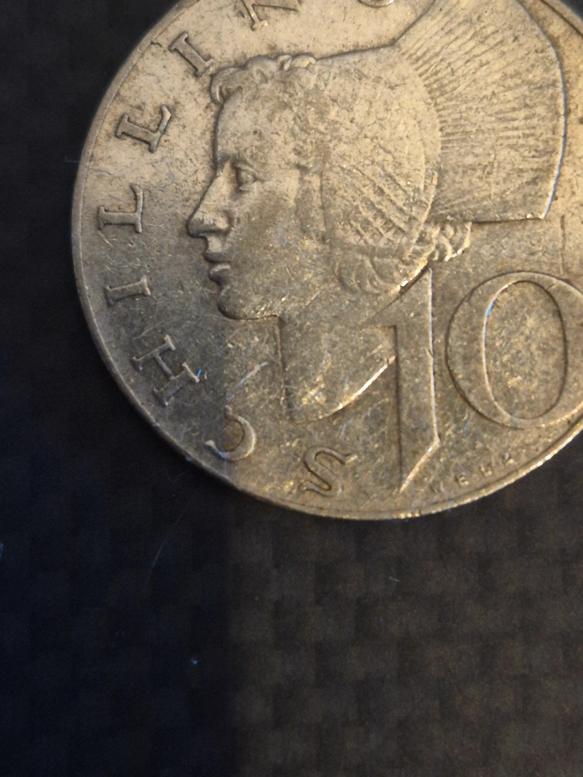 Pièce de 10 schillings 1957 4