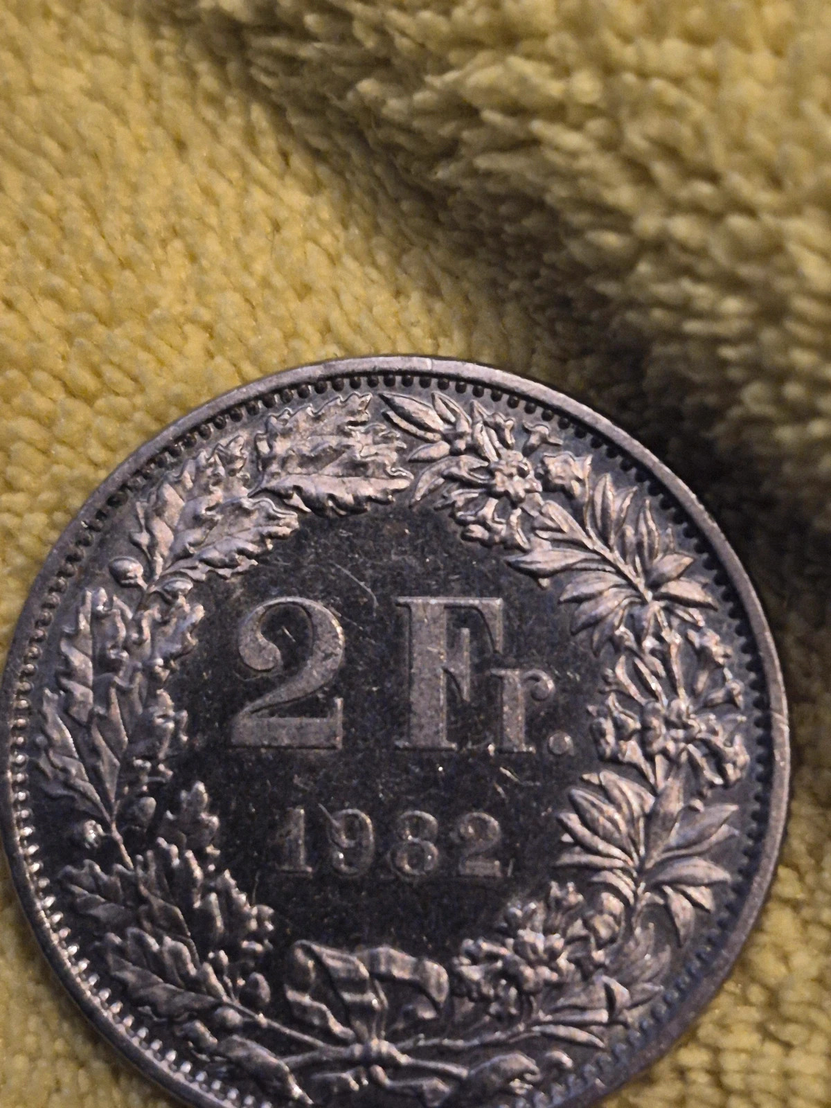 Pièce de 2 francs suisse 1982 3