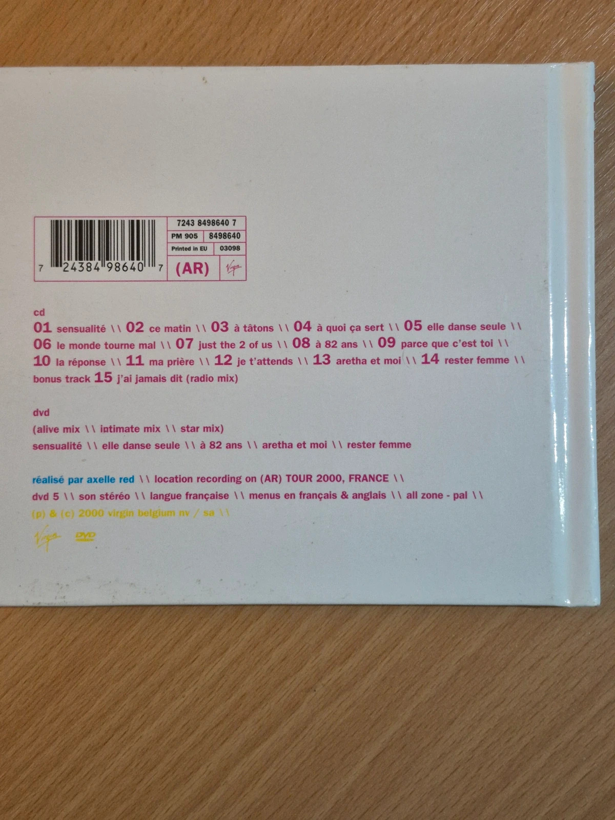 Cd Axelle Red Alive 2