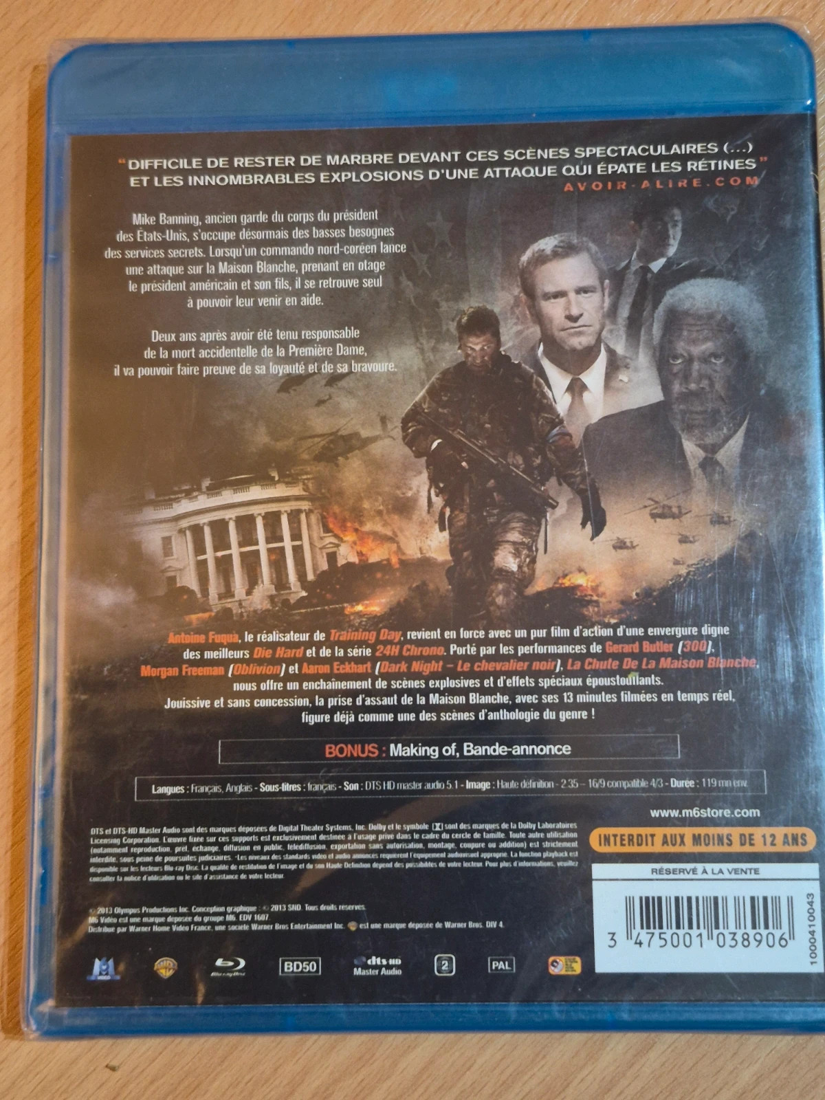 Blu-ray la chute de la maison blanche sous blister 2