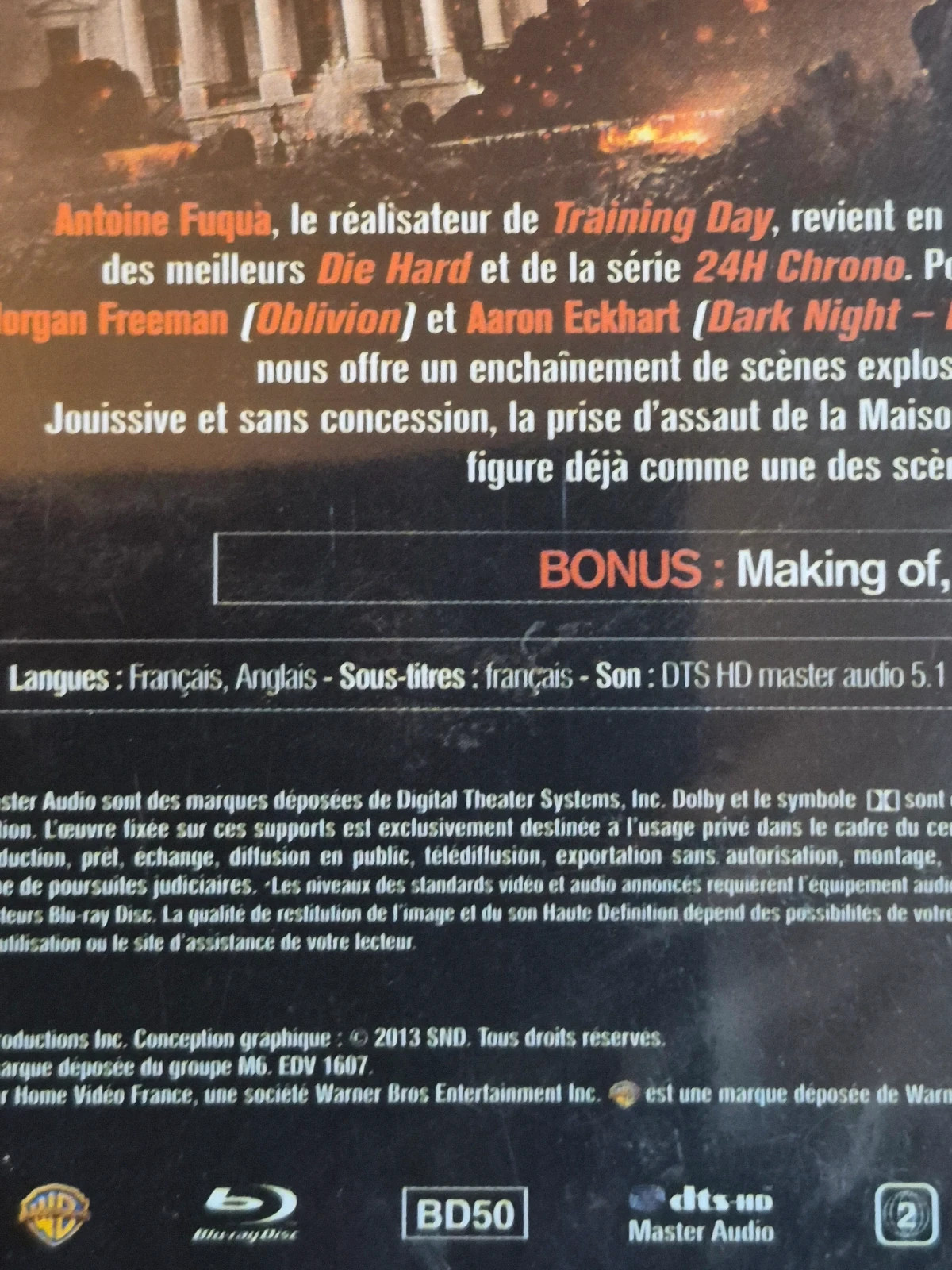 Blu-ray la chute de la maison blanche sous blister 3
