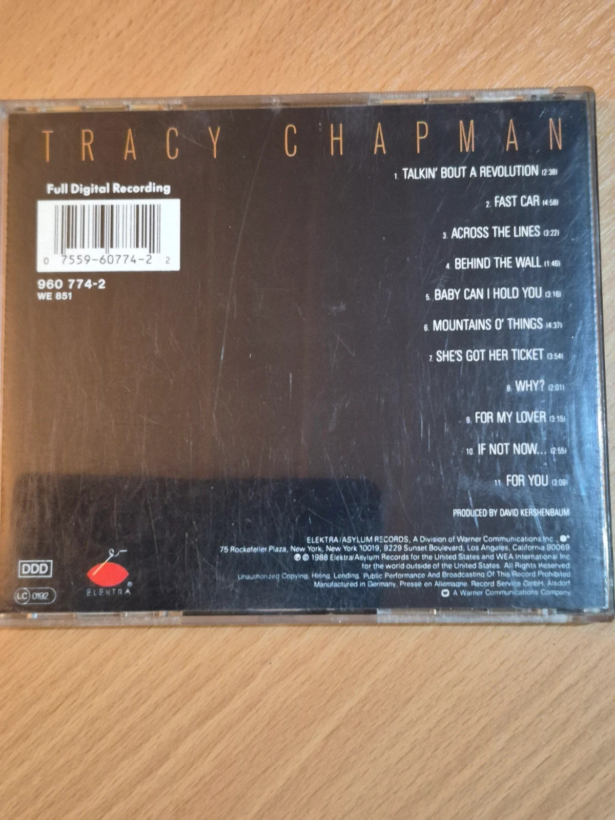 Cd audio Tracy Chapman 2