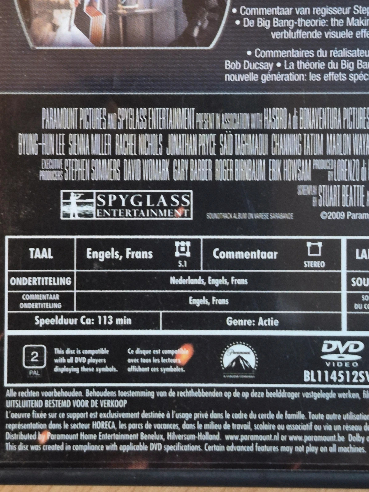 Dvd G.I joe the rise of cobra 3