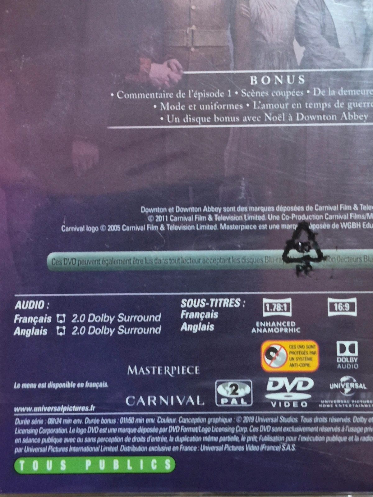 Dvd Downton abbey saison 2 sous blister 3