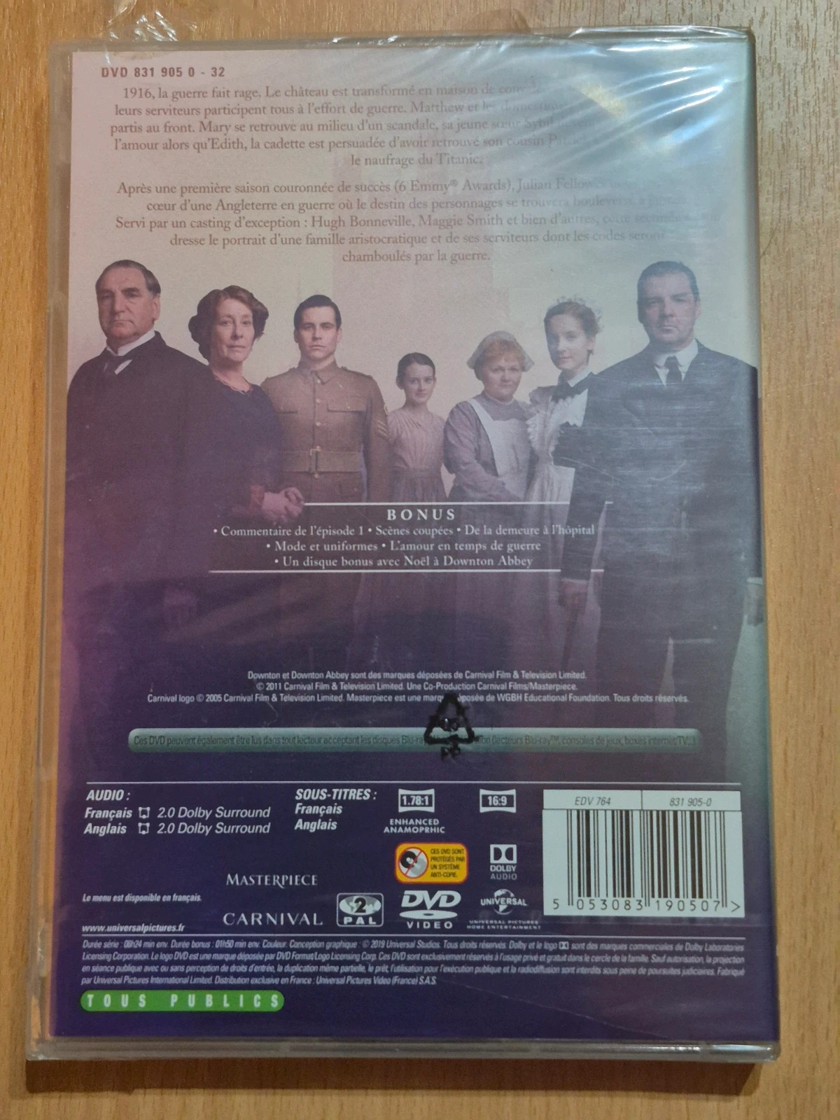 Dvd Downton abbey saison 2 sous blister 2