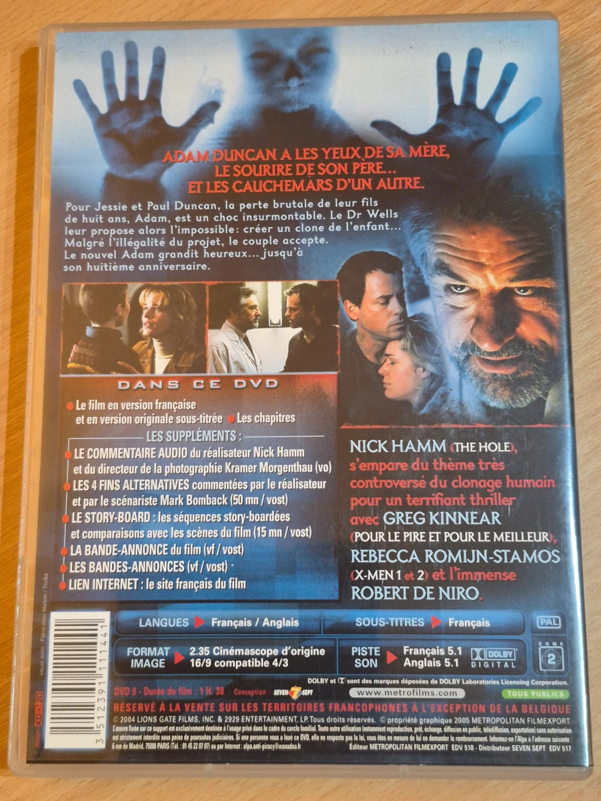 Dvd Godsend expérience interdite 2