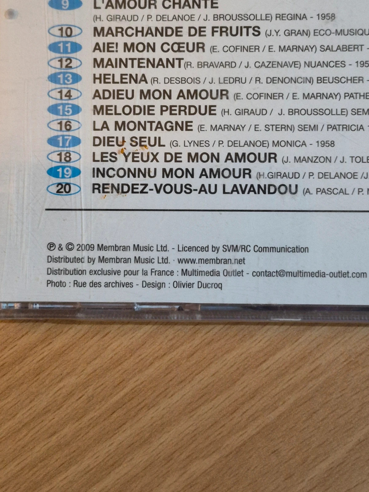 Cd audio Dalida (dans le bleu du ciel bleu) sous blister 3