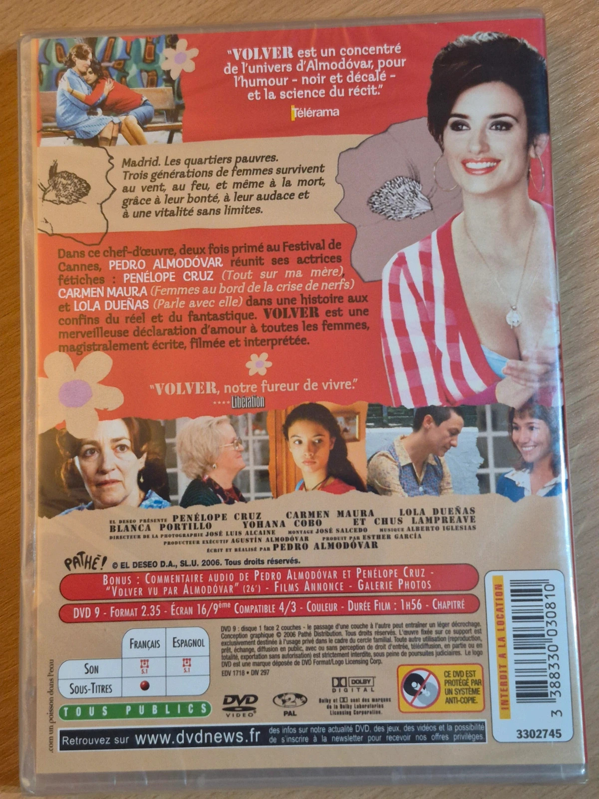 Dvd Volver sous blister 2