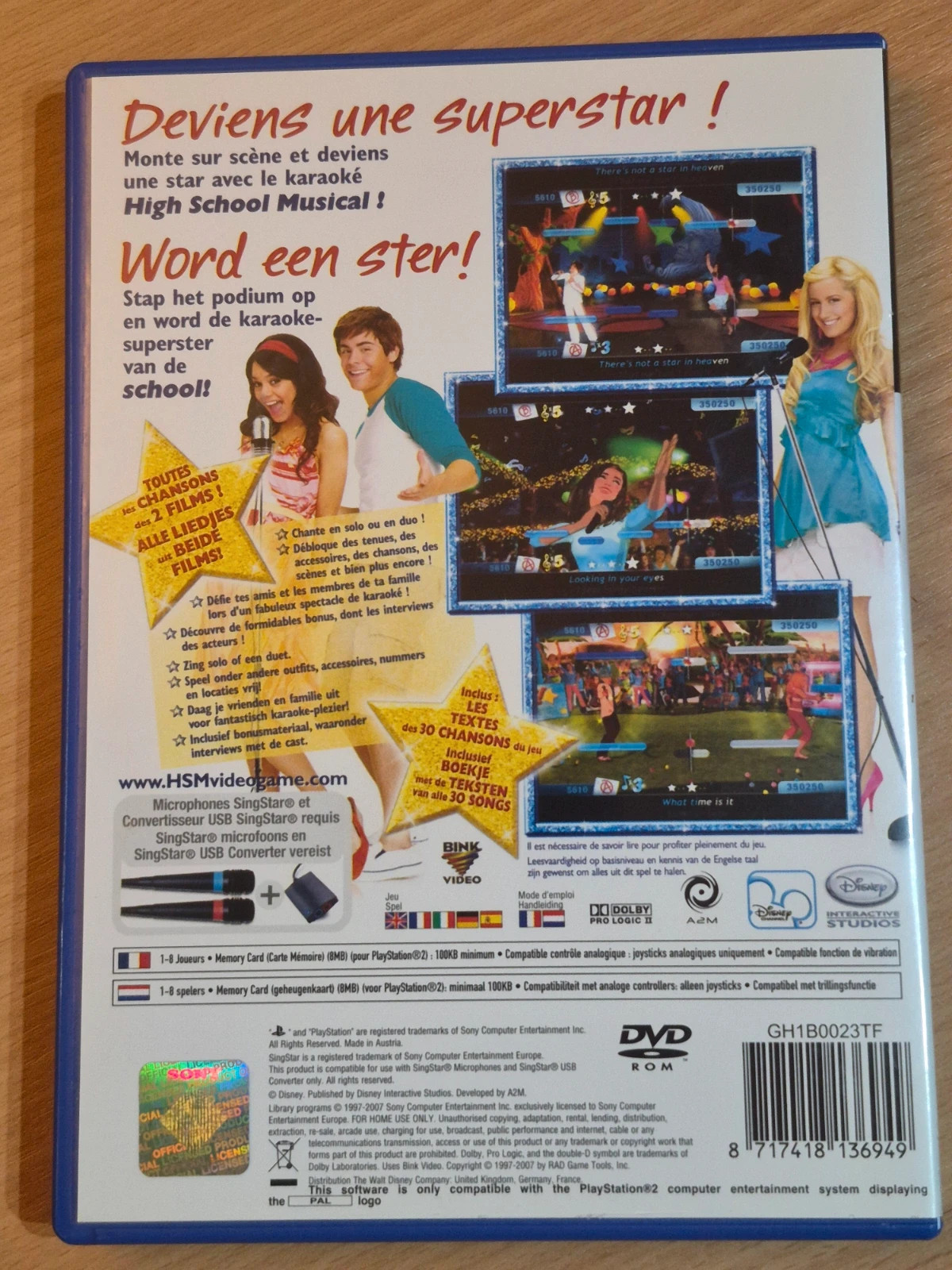 Jeu High School Musical pour PS2 complet 2
