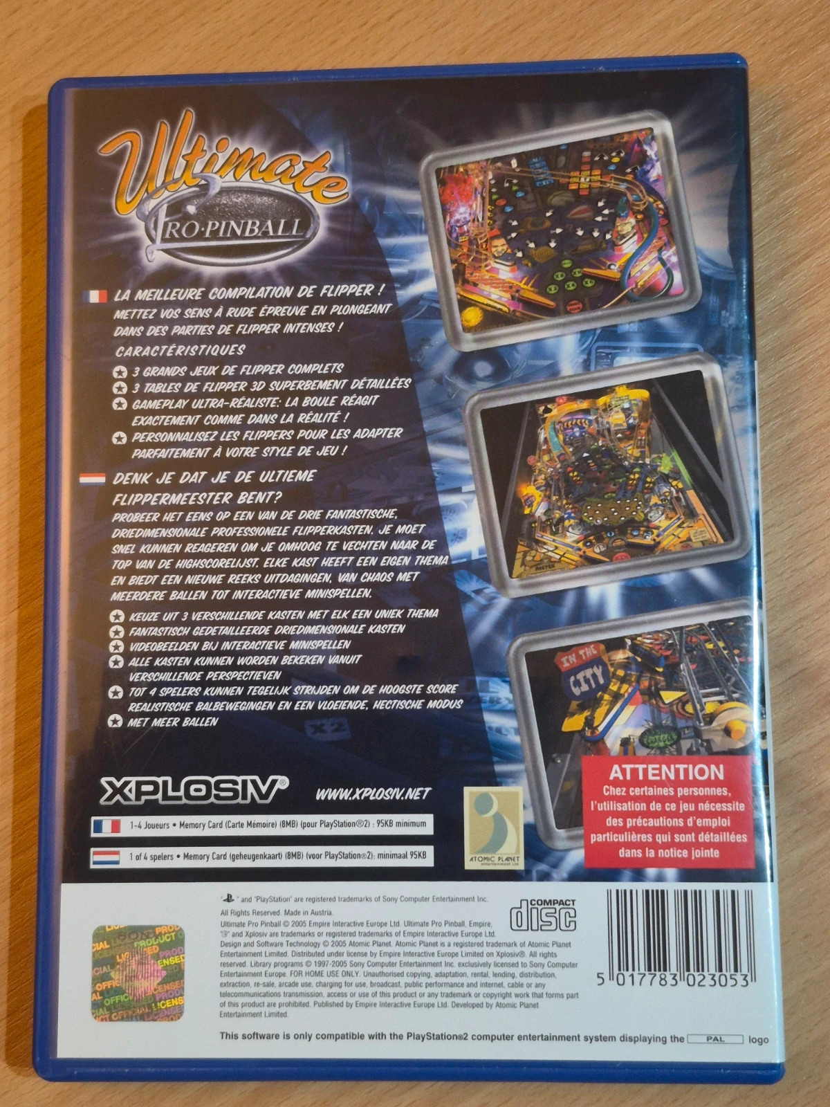 Jeu Ultimate pro pinball pour PS2 complet 2