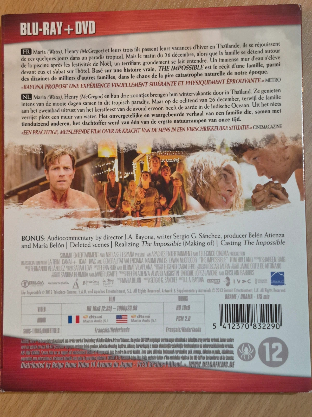 Blu-ray et Dvd The Impossible 2