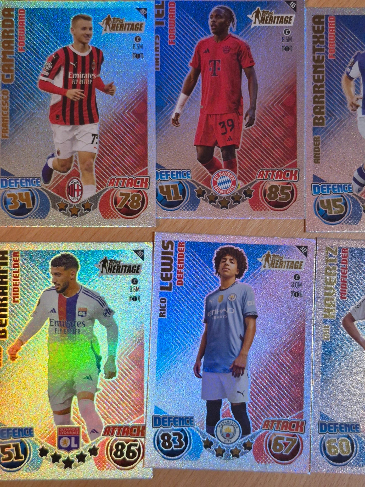Lot de 27 cartes topps match attax heritage 2 ème partie – Topps 2