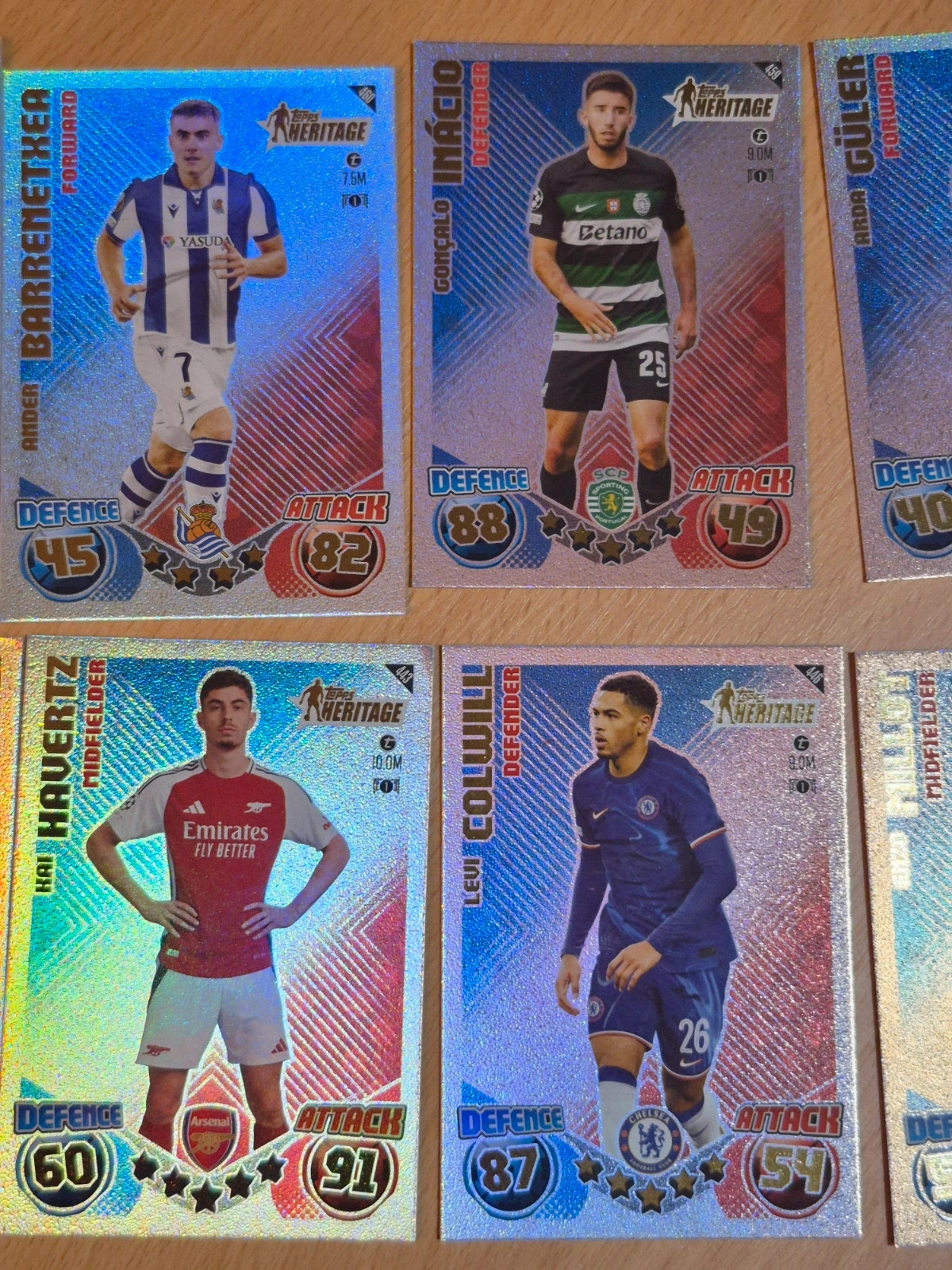 Lot de 27 cartes topps match attax heritage 2 ème partie – Topps 3