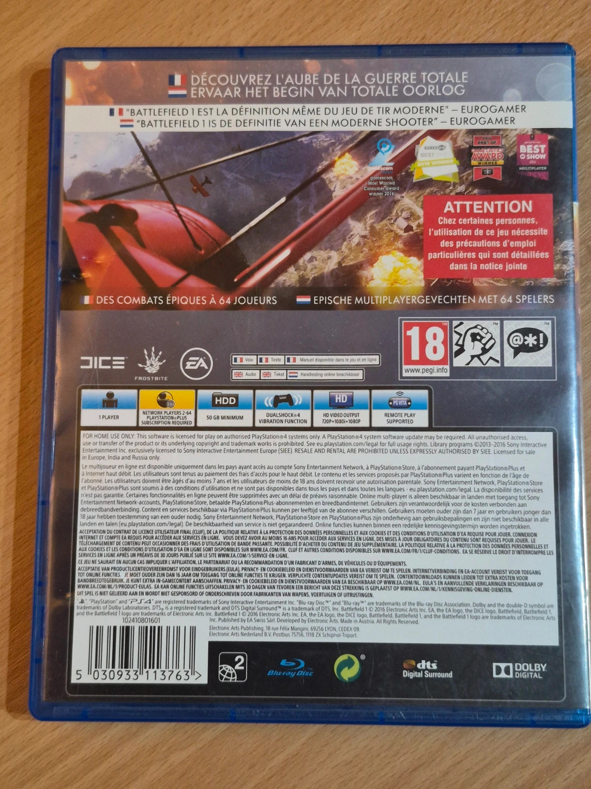 Jeu Battlefield 1 pour PS4 2