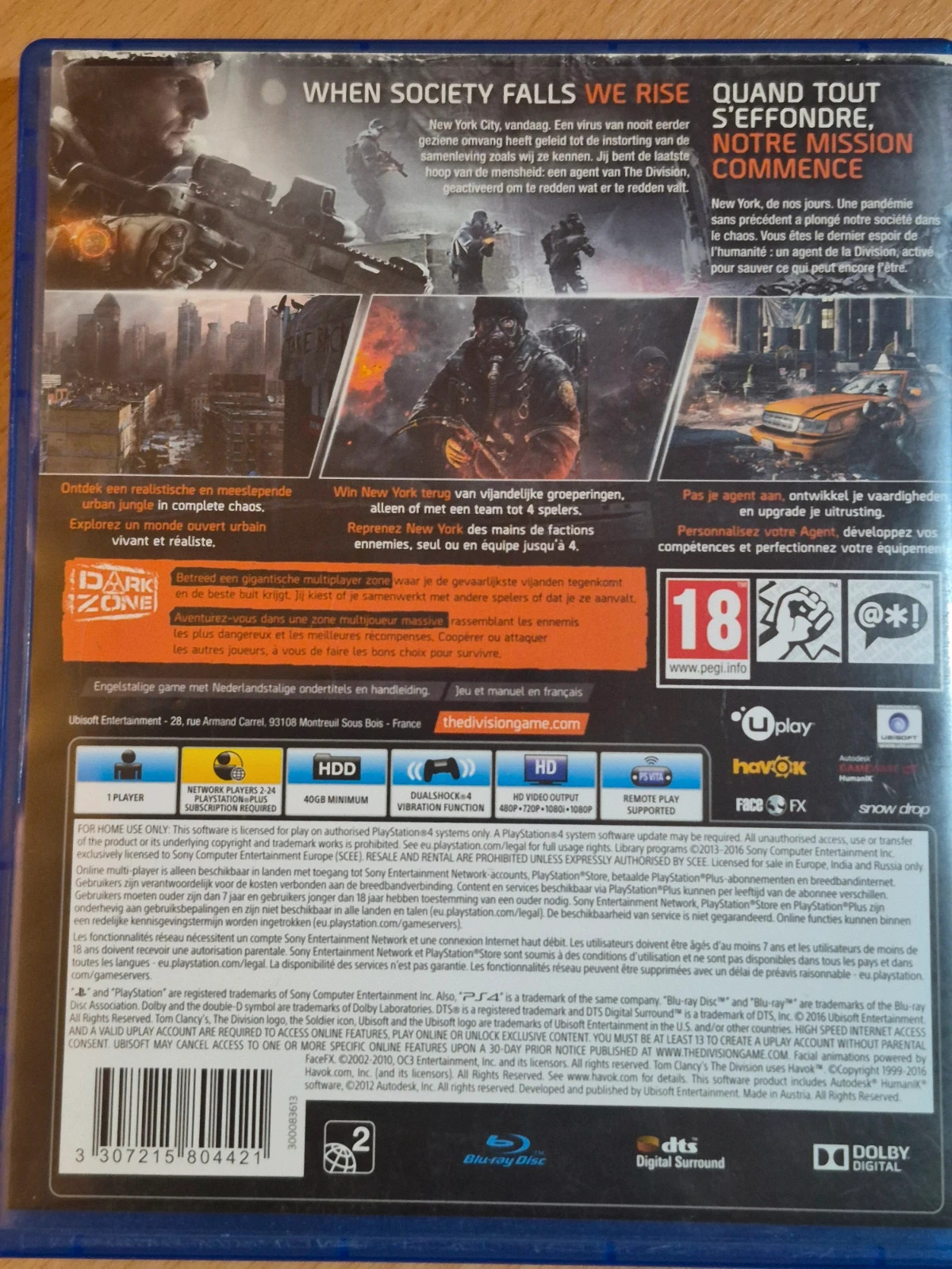 Jeu The Division pour PS4 3