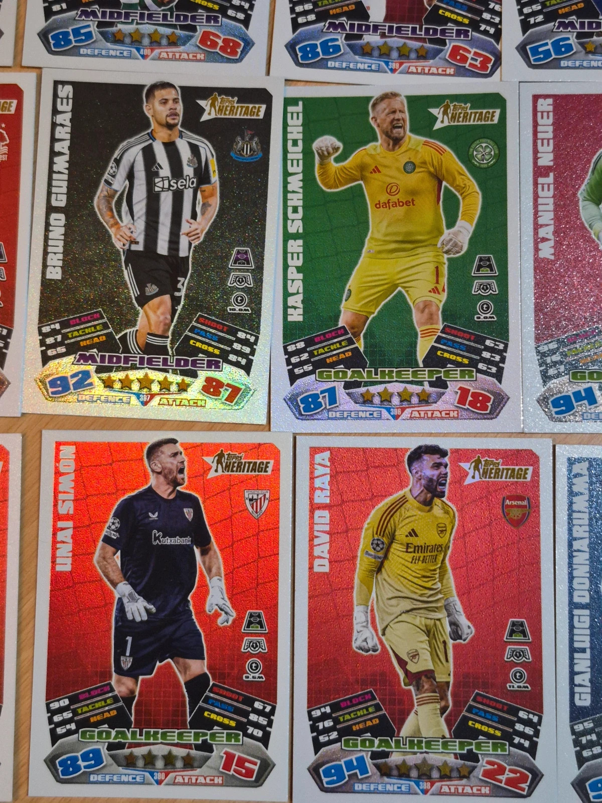 Lot de 21 cartes topps match attax heritage – Topps 3