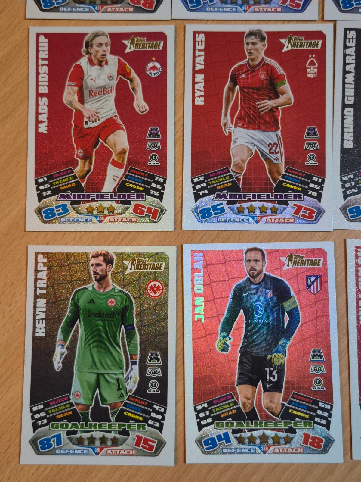 Lot de 21 cartes topps match attax heritage – Topps 2