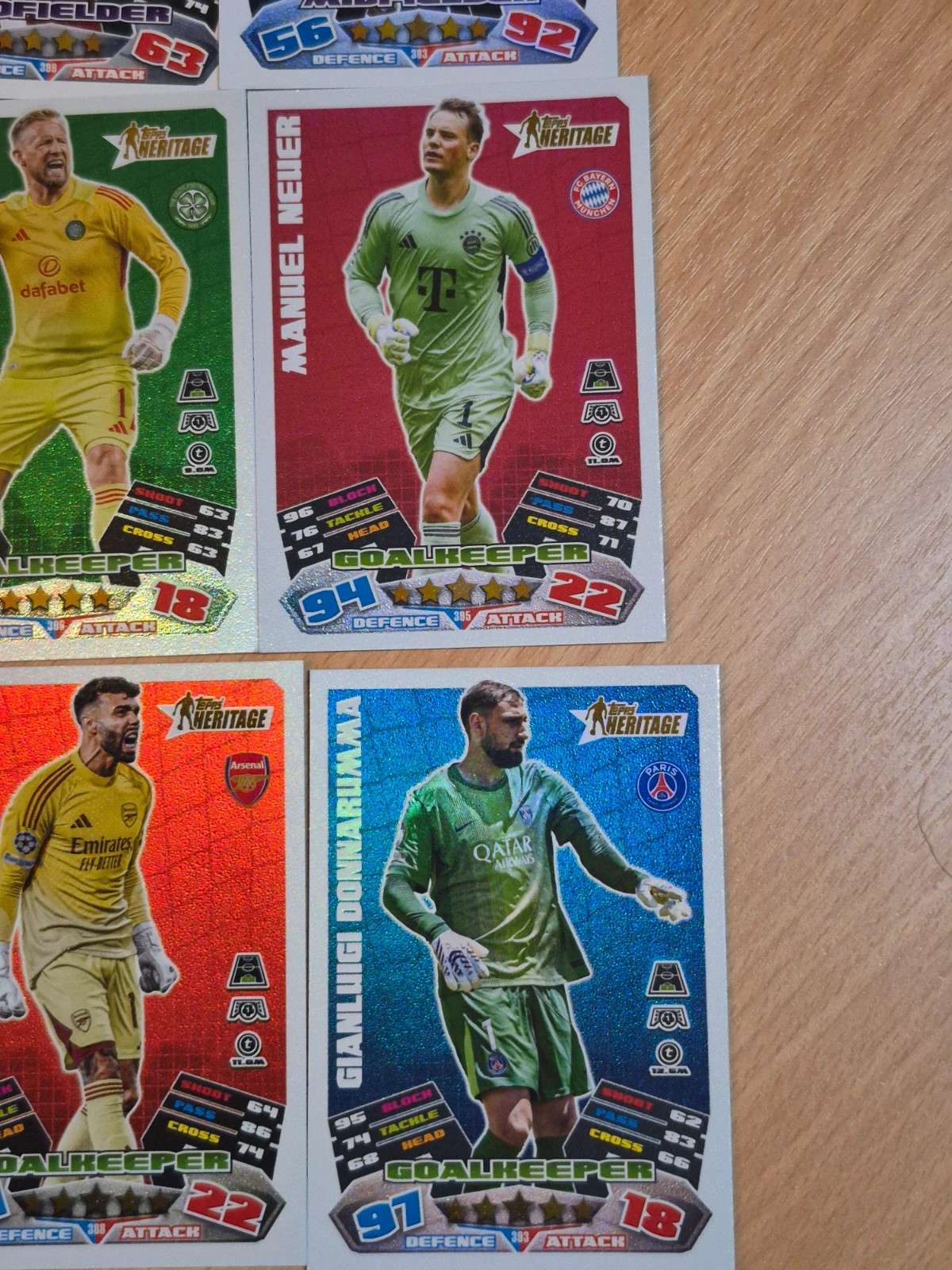Lot de 21 cartes topps match attax heritage – Topps 4