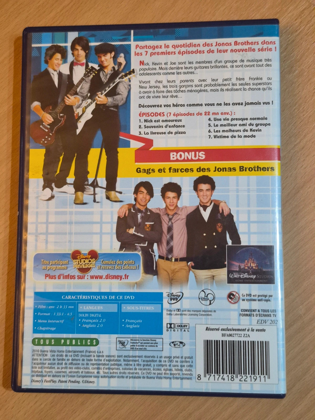 Dvd Jonas saison 1 volume 1 2