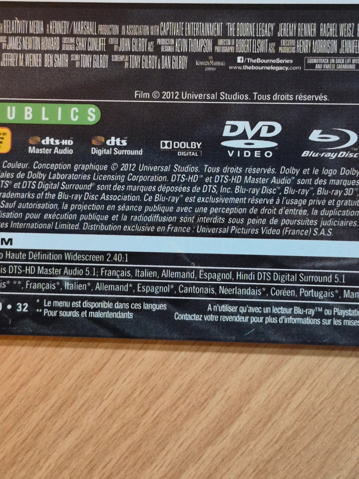 Blu-ray steelbook Jason Bourne L'héritage 4