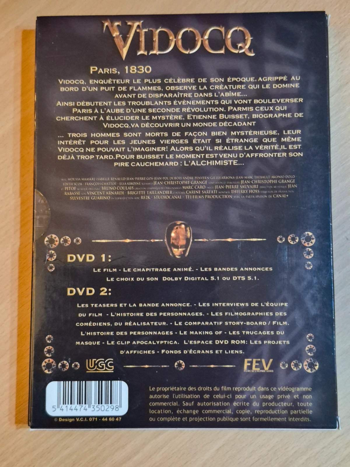 Coffret Dvd Vidocq 2