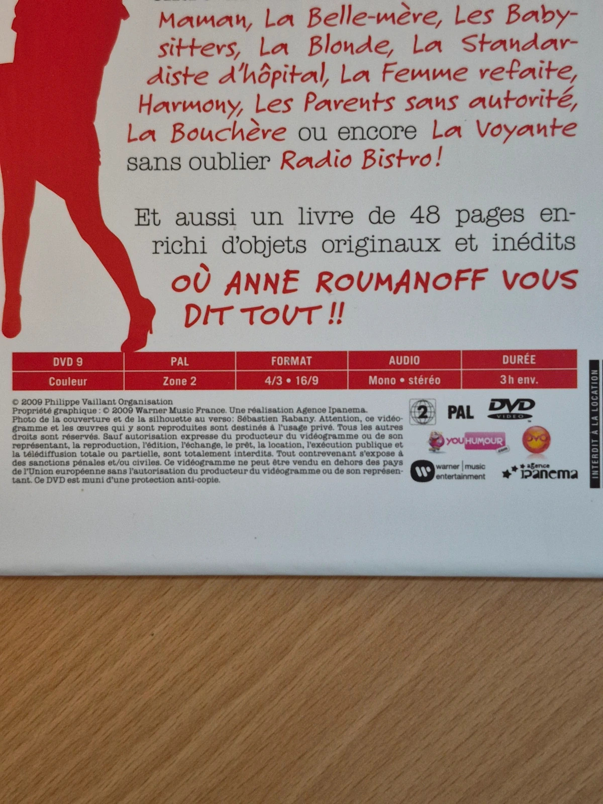 Coffret Dvd +livre 100% Roumanoff 3