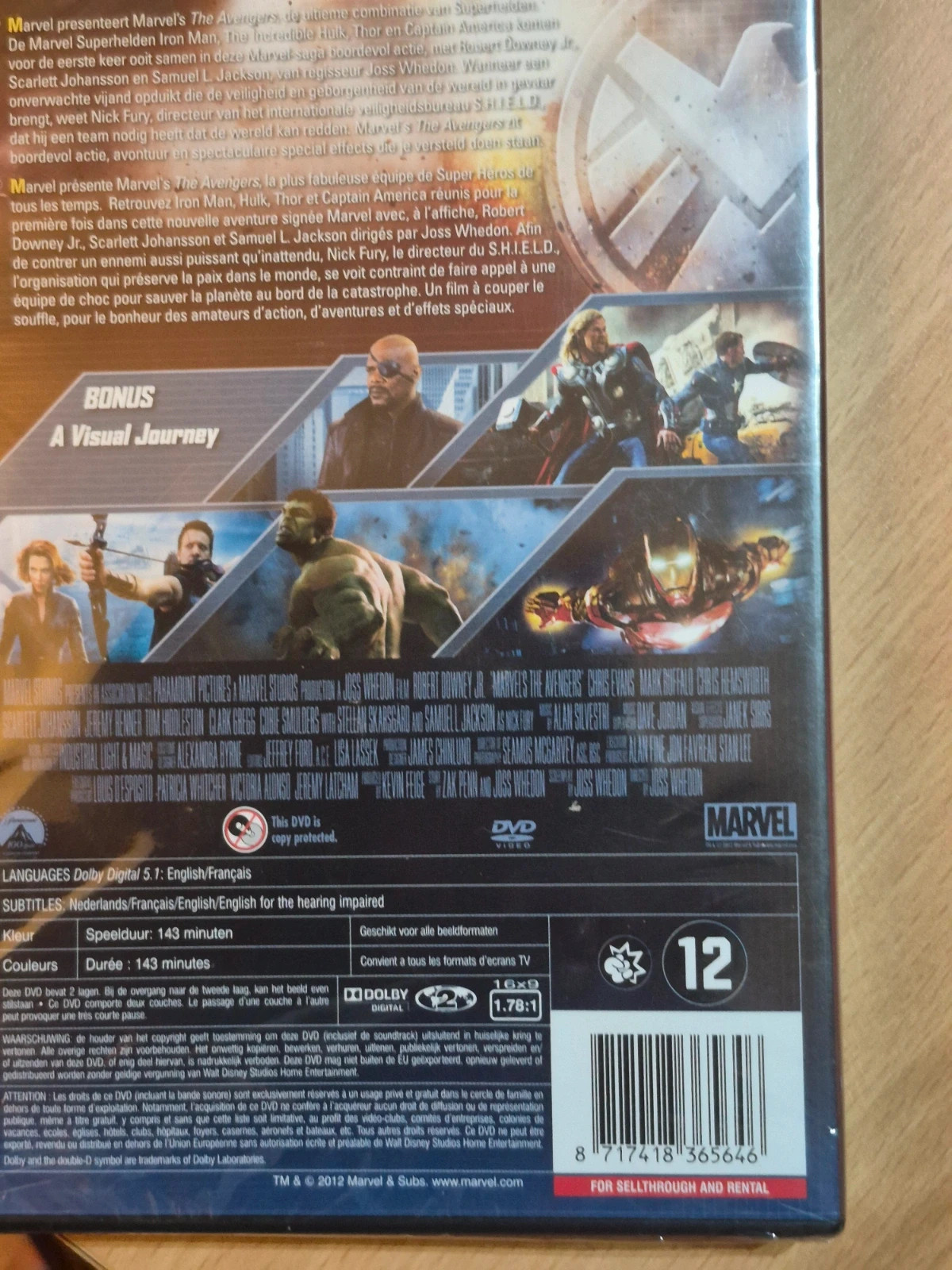 Dvd Marvel's Avengers sous blister 2