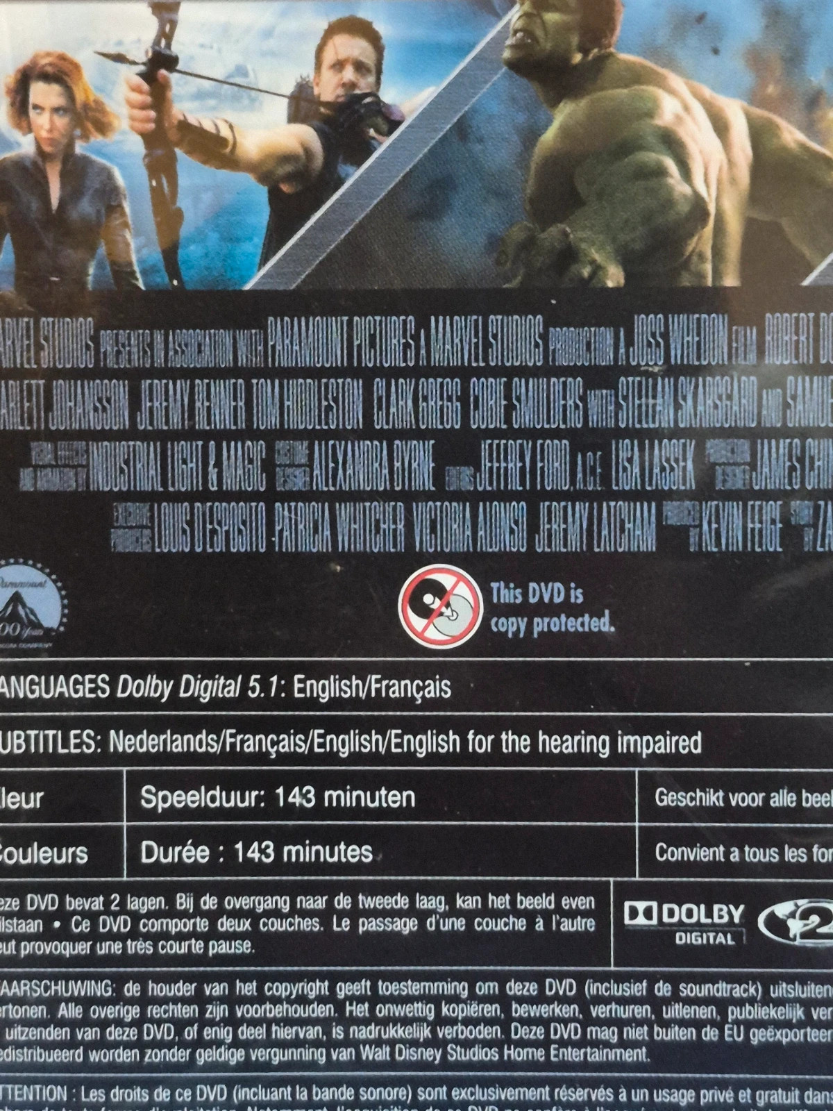Dvd Marvel's Avengers sous blister 3