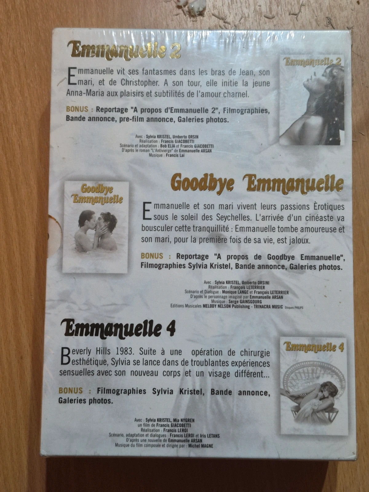 Coffret Dvd Emmanuelle sous blister 5