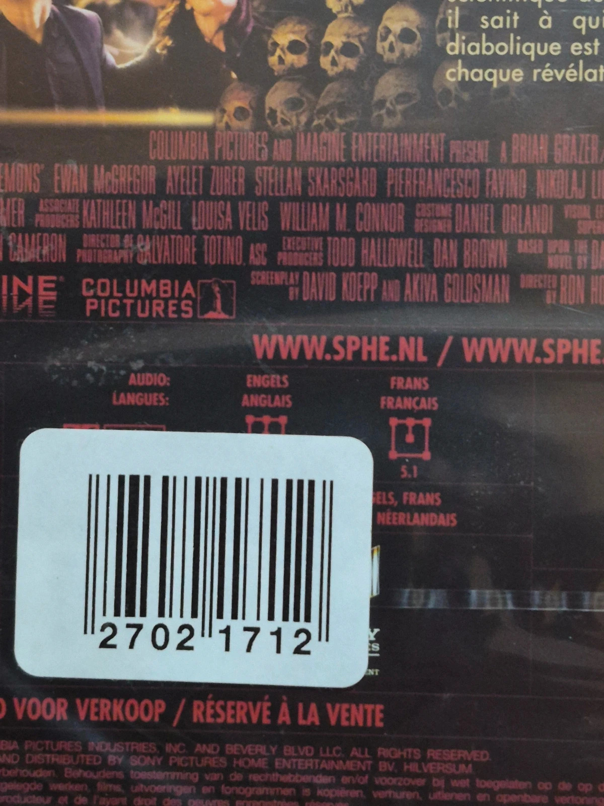 Dvd Anges et Démons sous blister 3