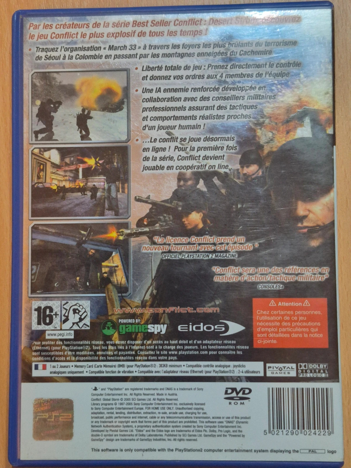Jeu Conflict Global Storm pour PS2 complet 2