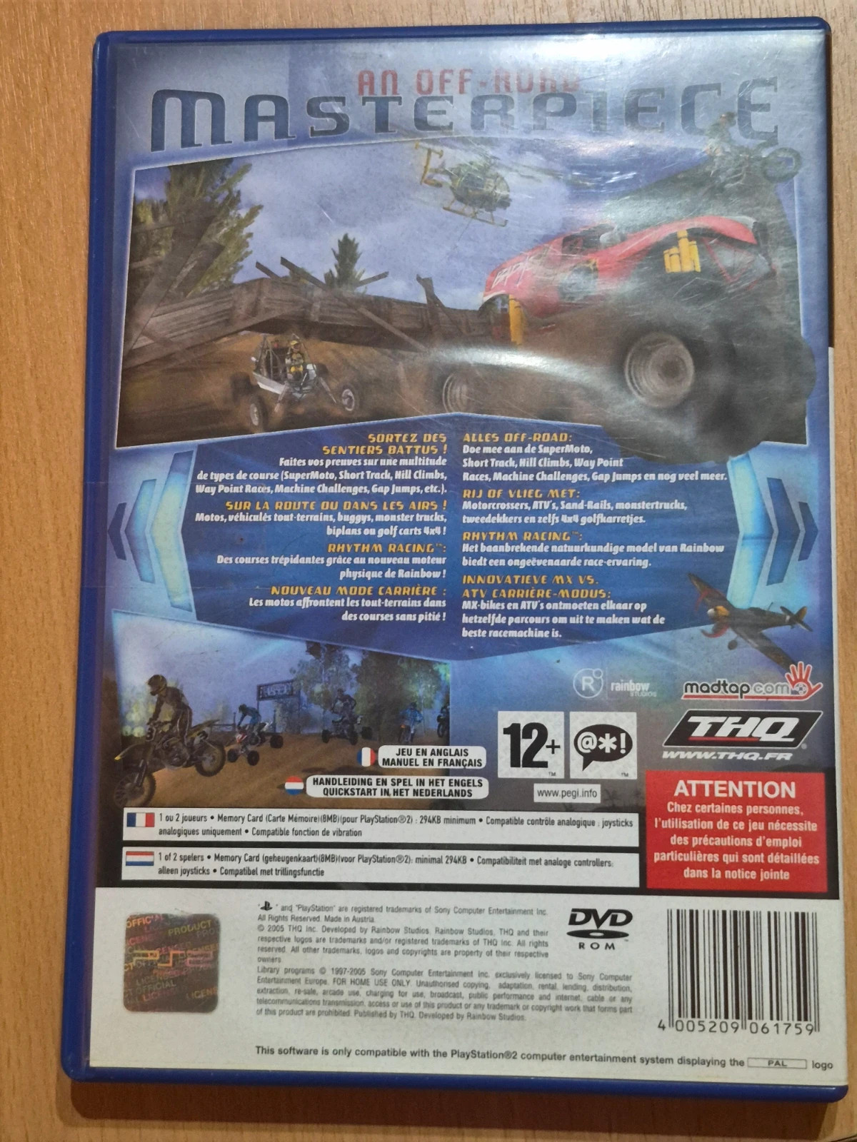 Jeu mx vs atv unleashed pour PS2 complet 2