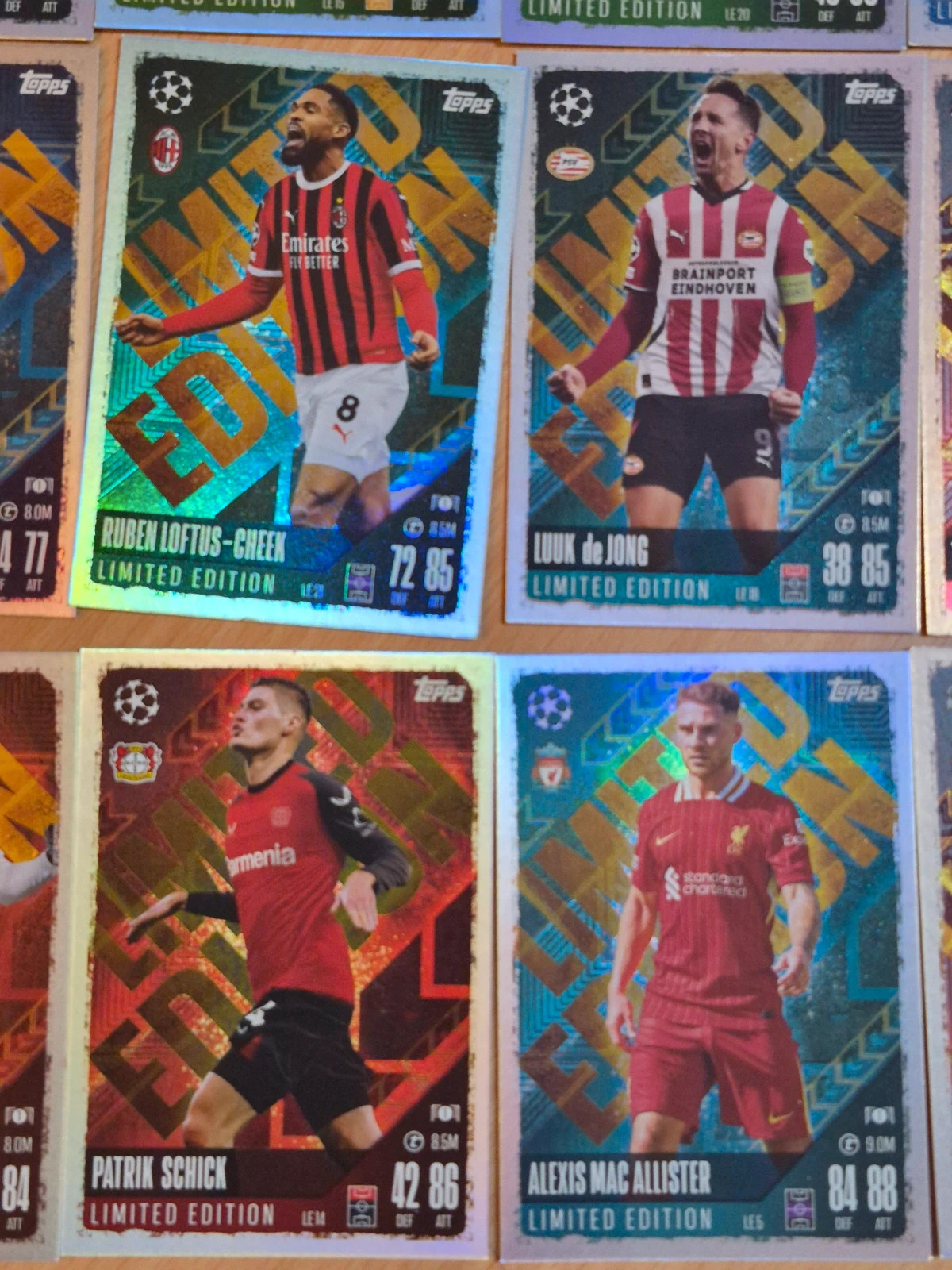 Lot de 26 cartes topps match attax limited edition – Topps 3