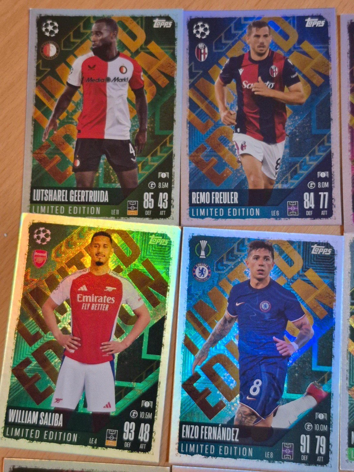 Lot de 26 cartes topps match attax limited edition – Topps 5