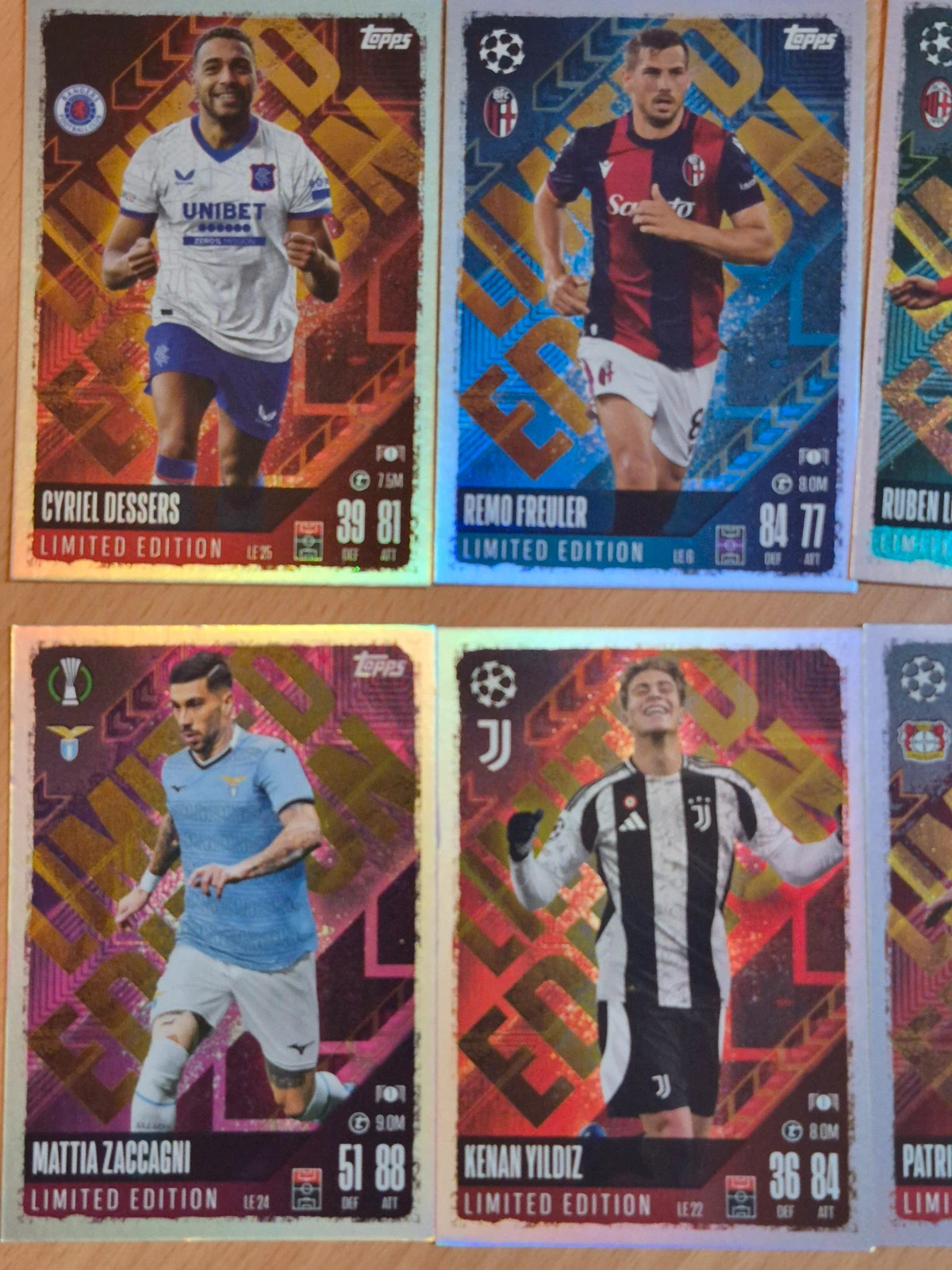 Lot de 26 cartes topps match attax limited edition – Topps 2