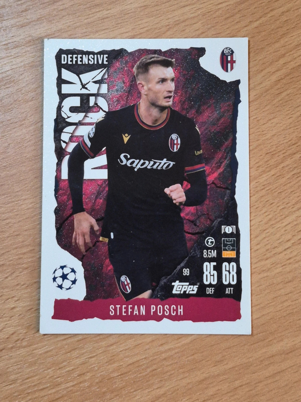 Lot de 4 cartes topps match attax Défensive Rock – Topps 2