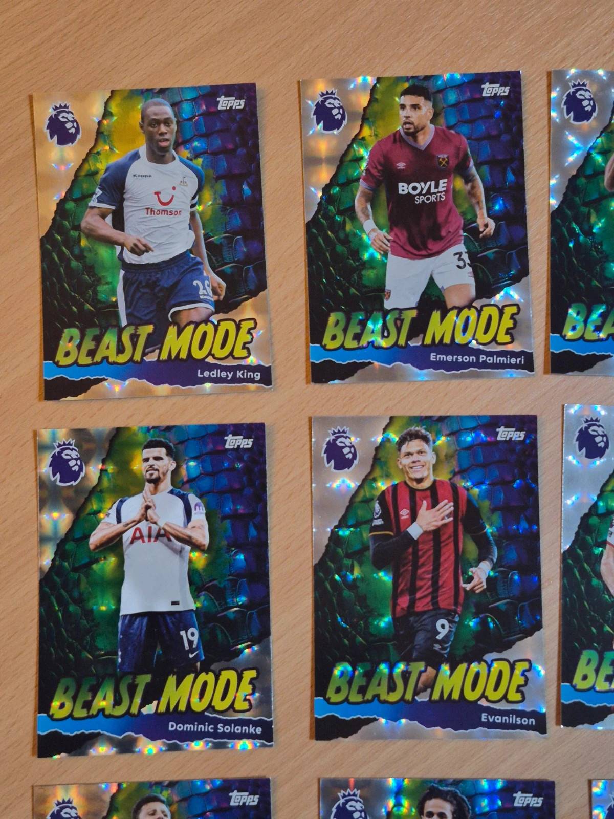 Lot de 20 cartes topps Beast Mode – Topps 2
