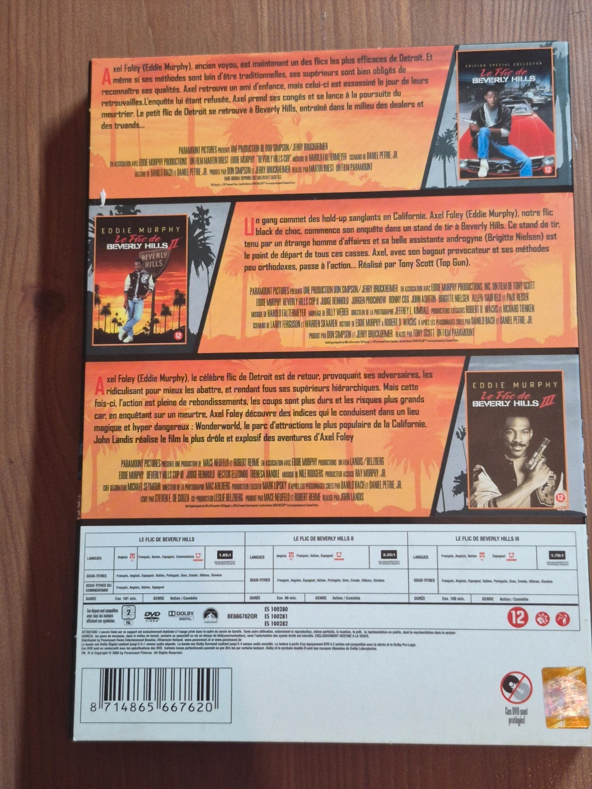 Coffret Dvd le flic de beverly hills trilogie 2