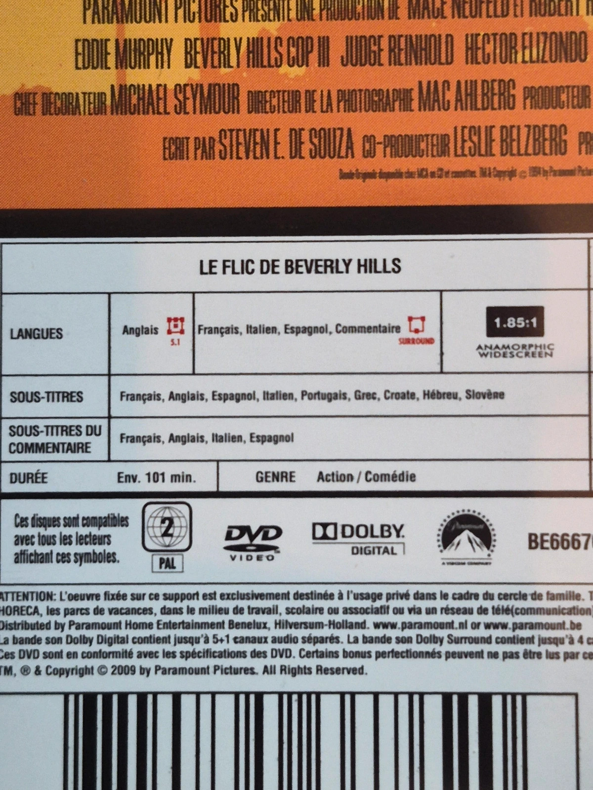 Coffret Dvd le flic de beverly hills trilogie 5