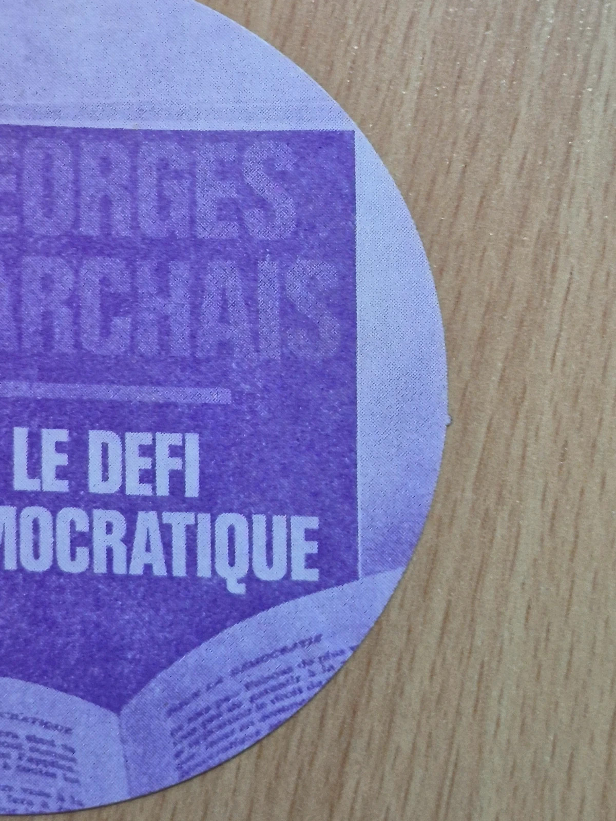 Autocollant vintage années 70 Georges marchais 4