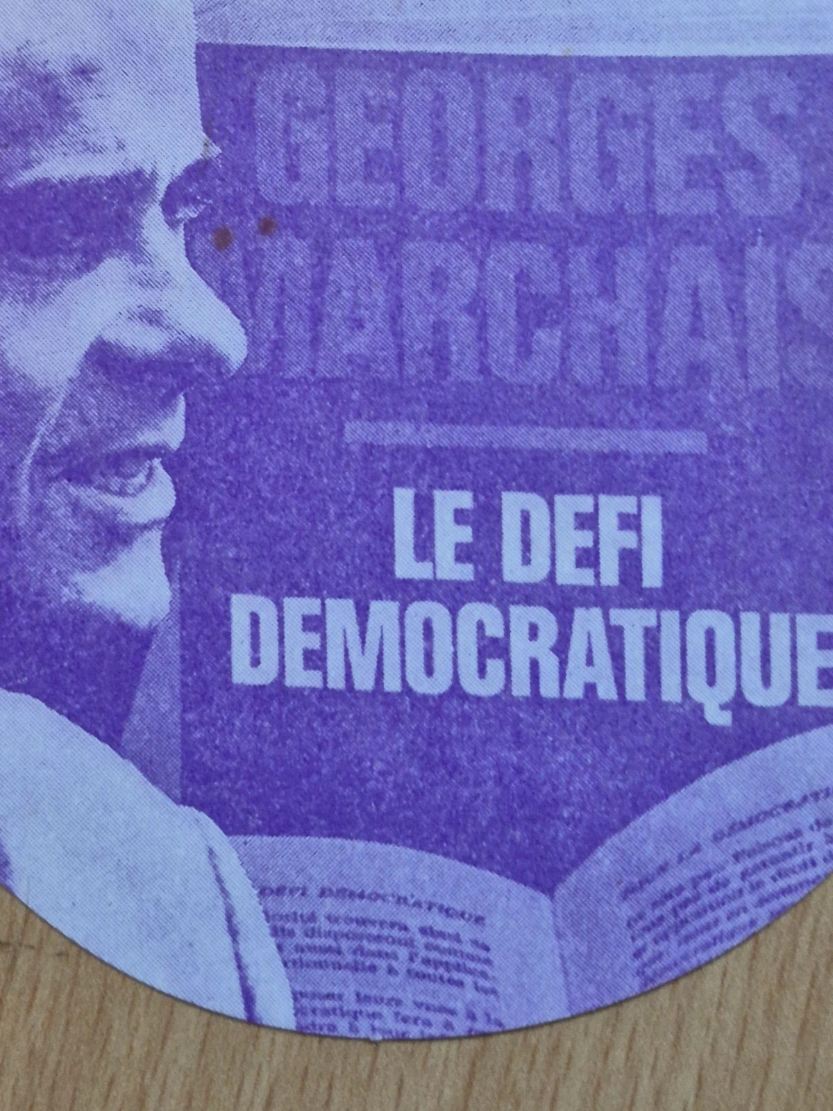 Autocollant vintage années 70 Georges marchais 3
