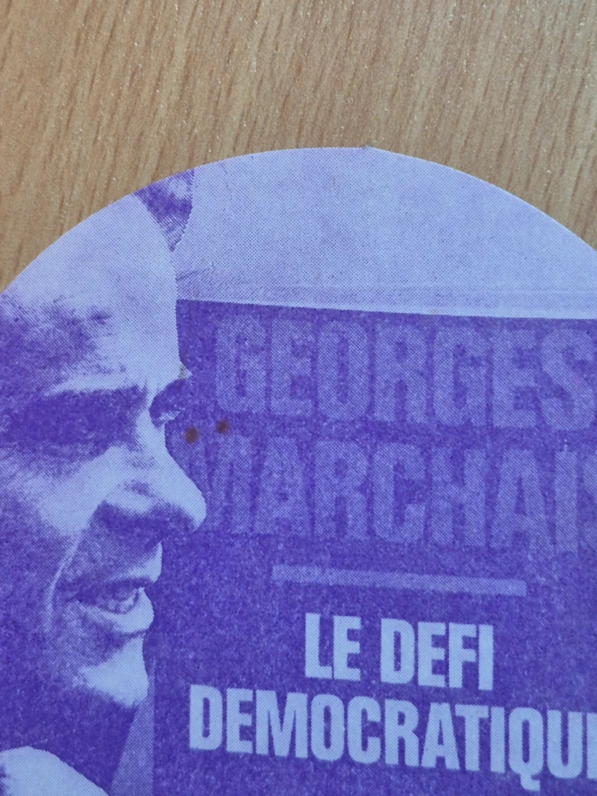 Autocollant vintage années 70 Georges marchais 5
