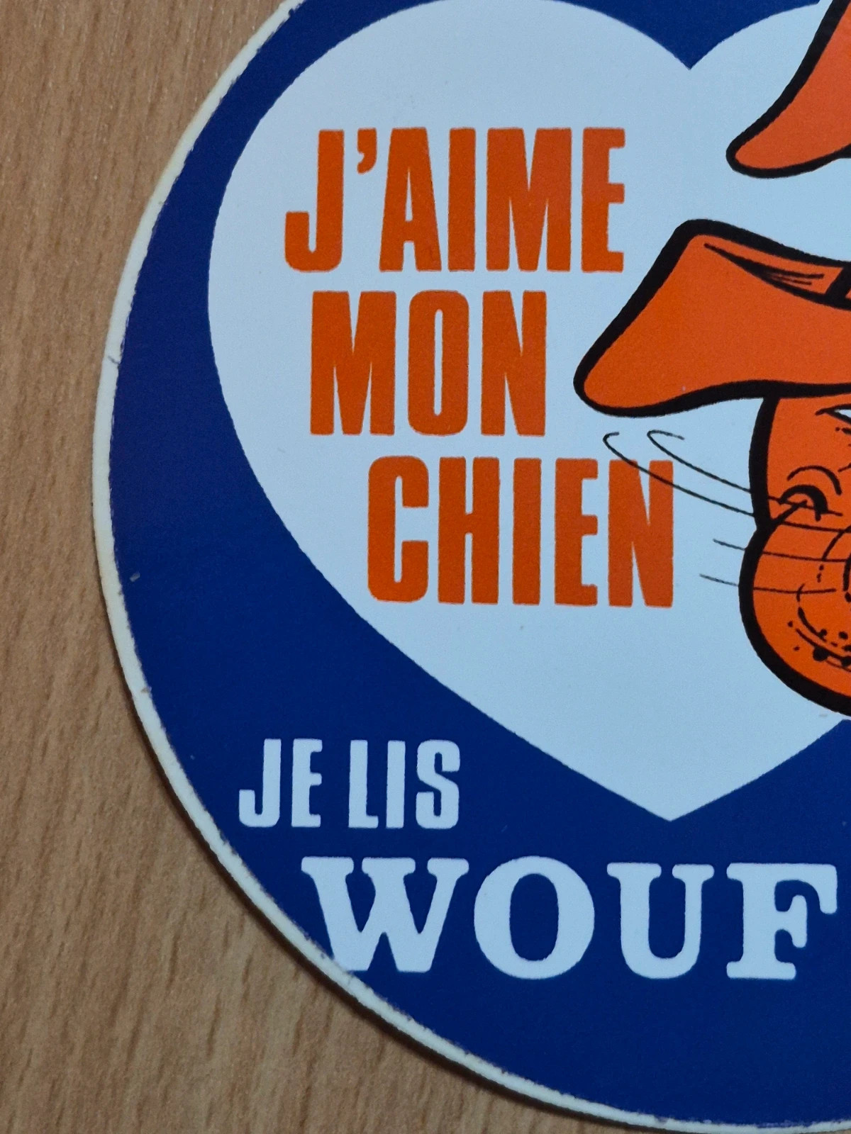 Autocollant vintage années 90 magazine Wouf – Wouf 2